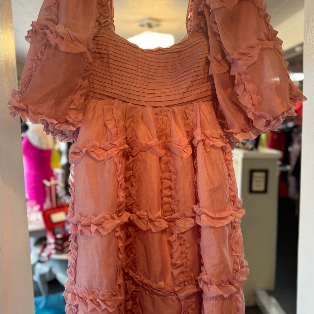 Charming Pink Ruffled teen Dress